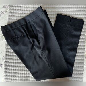 Ann Taylor Devin Fit Navy with White Dots Ankle Pants